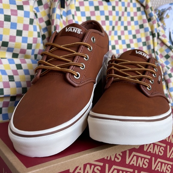 Vans WMNS Atwood (Leather)Brown/Marshmallow VN0A327LLYV Sneakers - Picture 11 of 16
